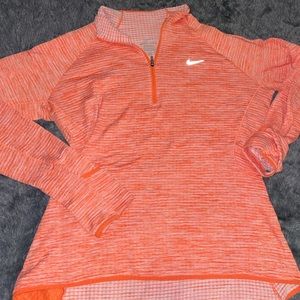 Nike, dri- fit sweatshirt/long sleeve orange